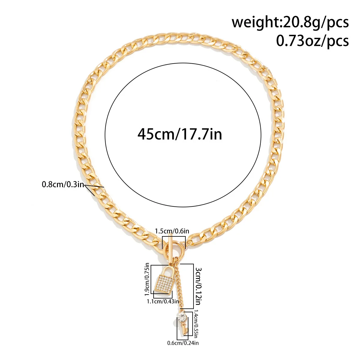 Wholesale Women's Hip Hop Style Iron Chain Alloy Heart Shape Pendant Necklace With Electroplating Treatment - Image 8