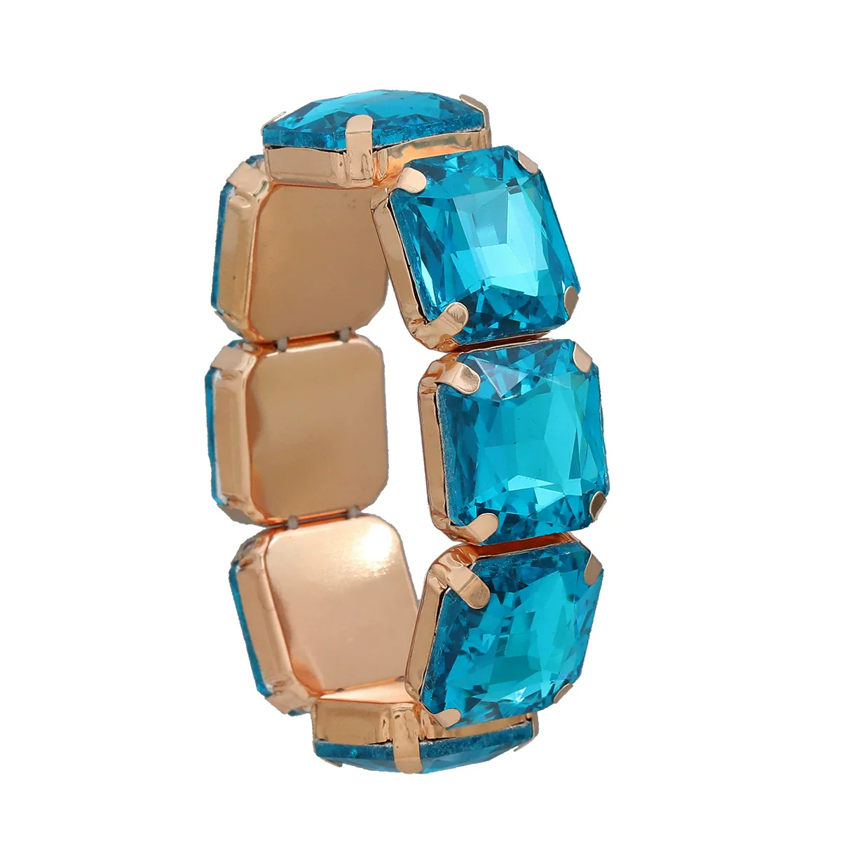 Wholesale Women's Hiphop Alloy Bracelet With Geometric Design And Diamond Accents - Image 9
