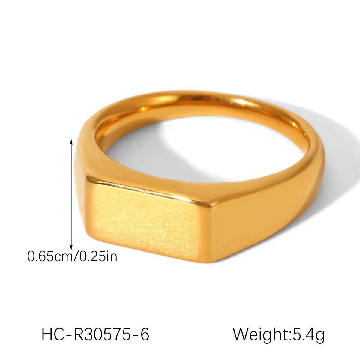 Wholesale Women's Ins Style Geometric Heart Shape And Rhombus Stainless Steel Electroplated Ring Jewelry - Image 12