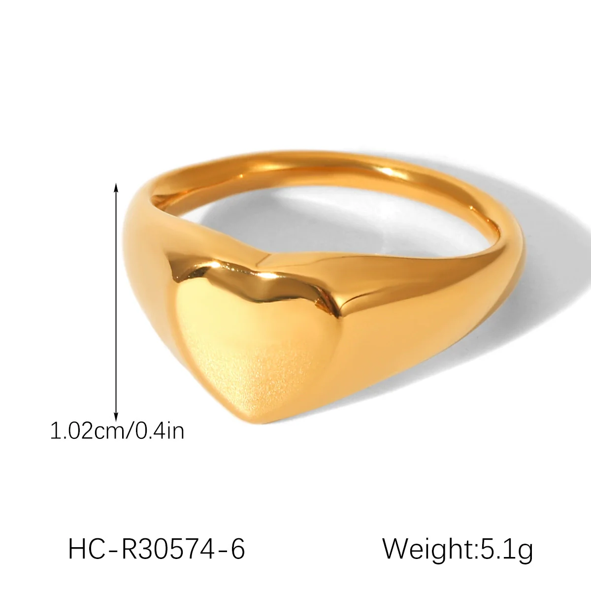 Wholesale Women's Ins Style Geometric Heart Shape And Rhombus Stainless Steel Electroplated Ring Jewelry - Image 9