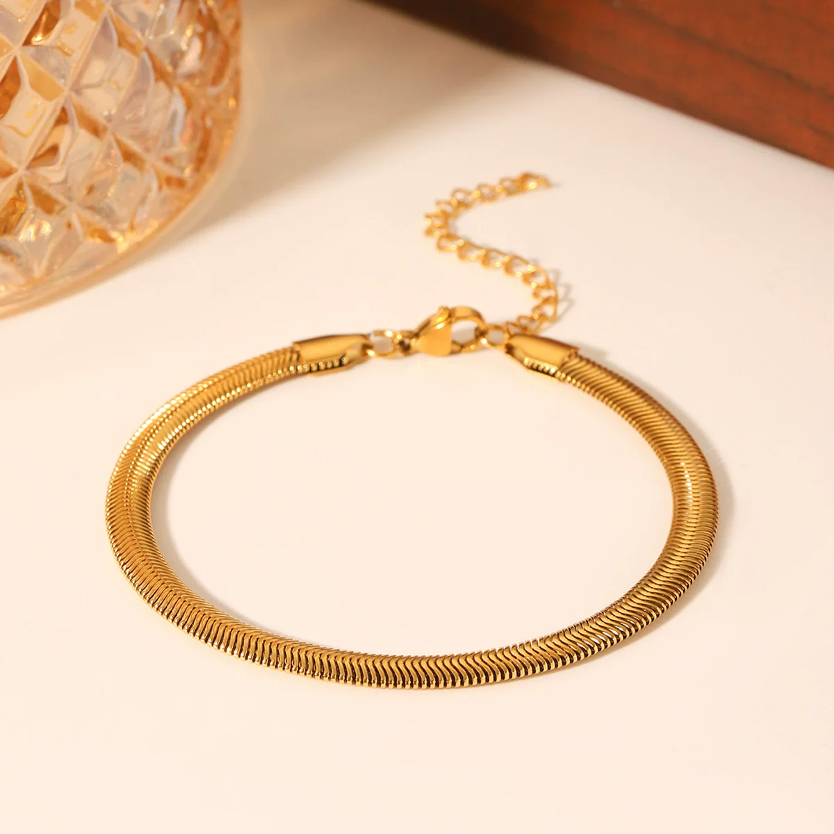 Wholesale Women's Ins Style Geometric Stainless Steel Electroplated Bracelet Jewelry - Image 3