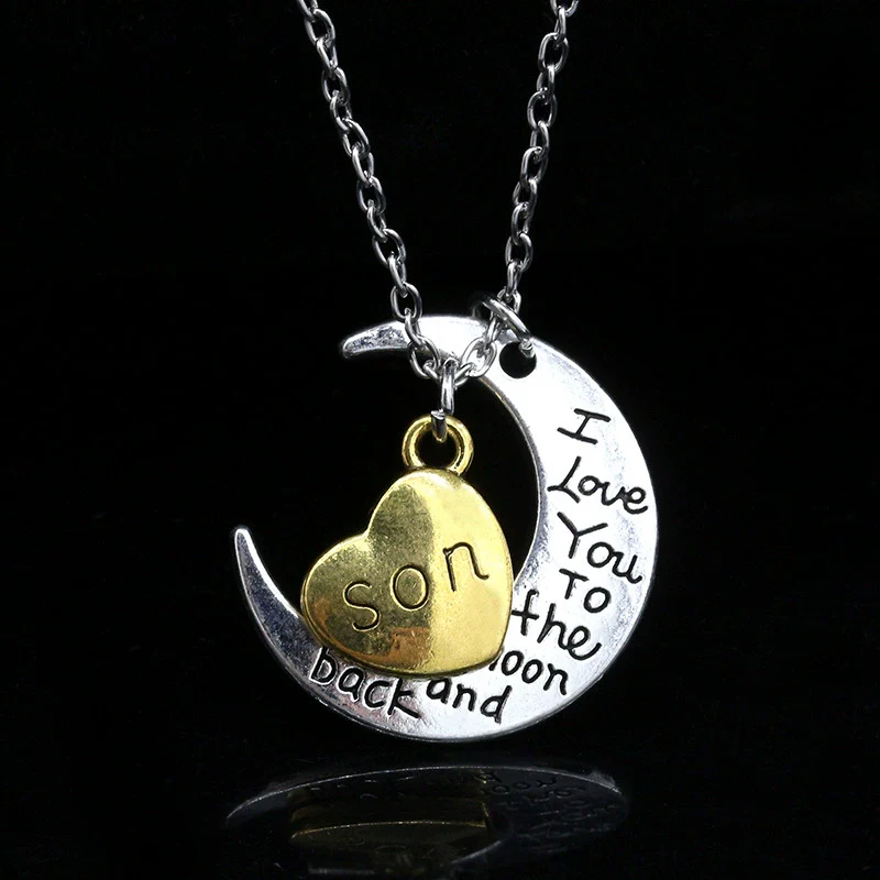 Wholesale Women's Ins Style Minimalist Alloy Jewelry Necklace With Heart Shape Geometric Letters Numbers Text And Water Wave Chain Electroplating - Image 2