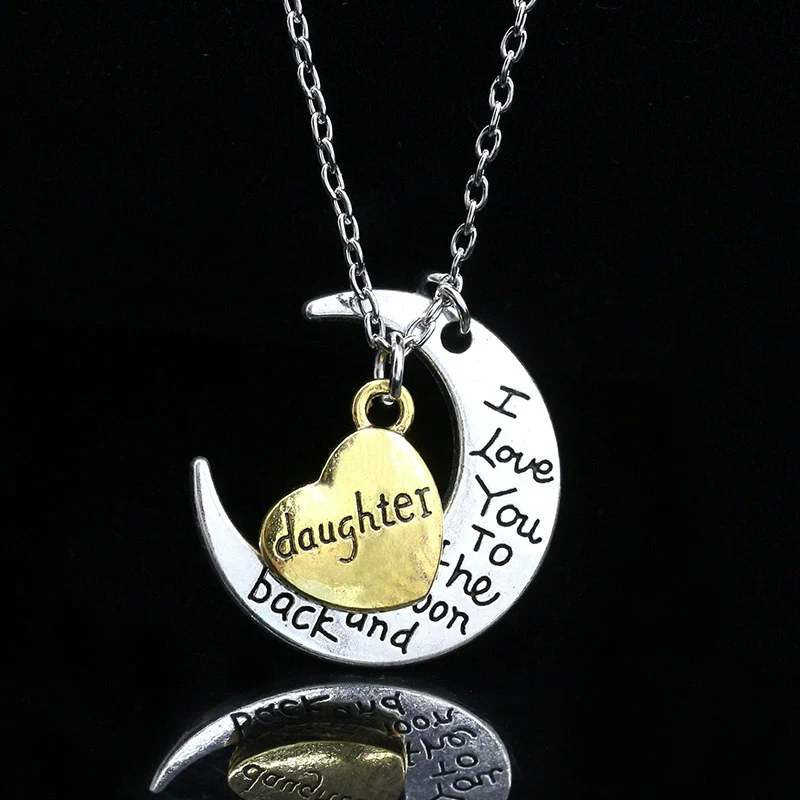 Wholesale Women's Ins Style Minimalist Alloy Jewelry Necklace With Heart Shape Geometric Letters Numbers Text And Water Wave Chain Electroplating - Image 6