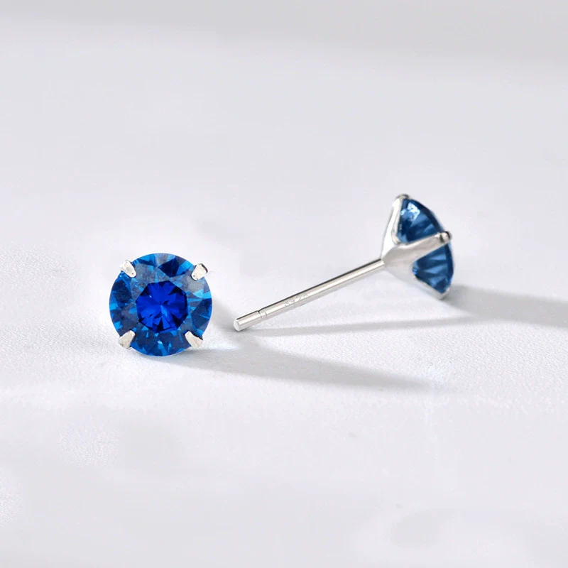 Wholesale Women's Jewelry 925 Sterling Silver Earrings With Geometric Zircon Design - Image 7