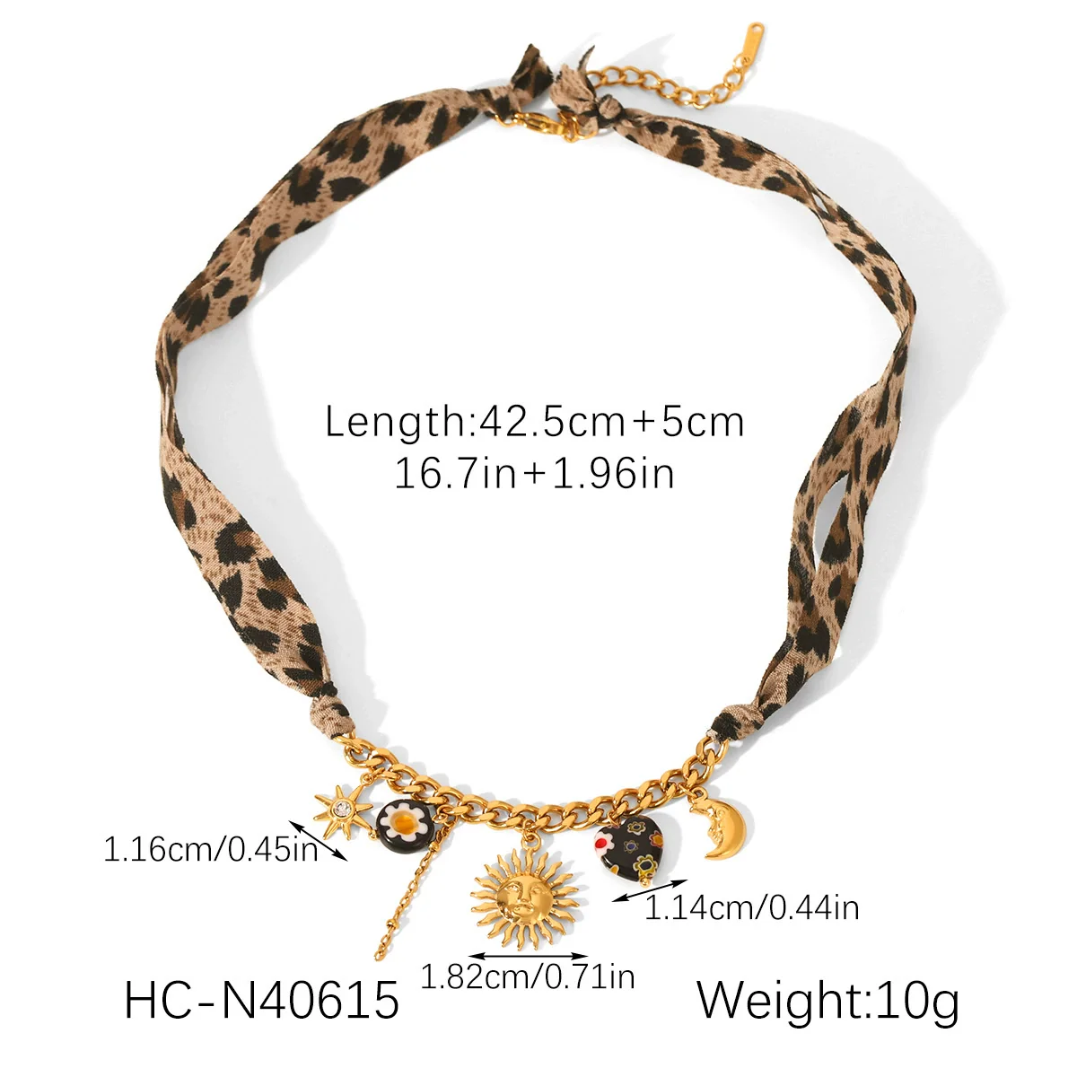 Wholesale Women's Jewelry Heart Geometric Animal Zodiac Stainless Steel Fabric Pendant Necklace Bracelet With Vacuum Plating In Furnace - Image 8