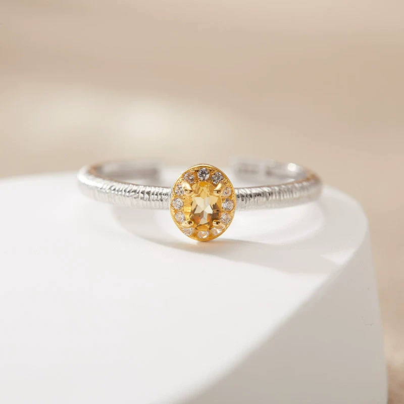 Wholesale Women's Jewelry S925 Sterling Silver Crystal Ring With Crown And Wave Pattern Set With Gemstones - Image 3
