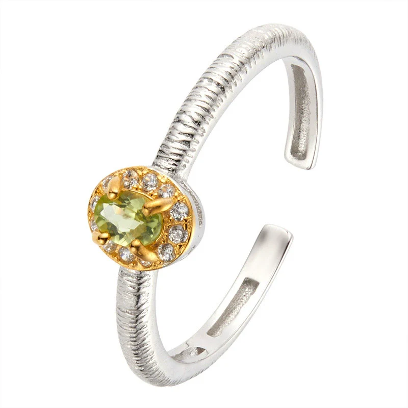Wholesale Women's Jewelry S925 Sterling Silver Crystal Ring With Crown And Wave Pattern Set With Gemstones - Image 5