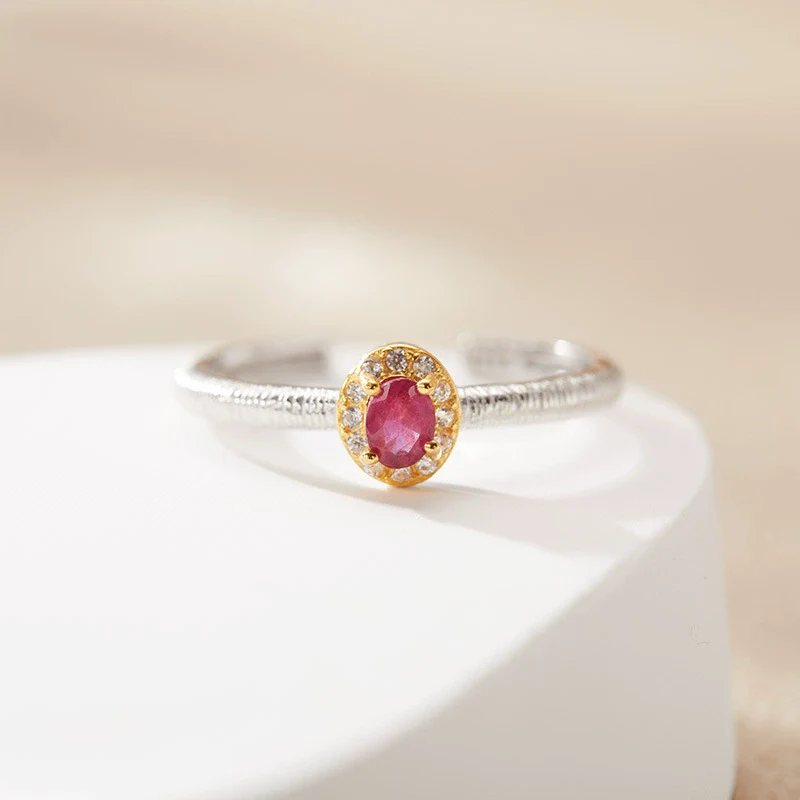 Wholesale Women's Jewelry S925 Sterling Silver Crystal Ring With Crown And Wave Pattern Set With Gemstones - Image 7