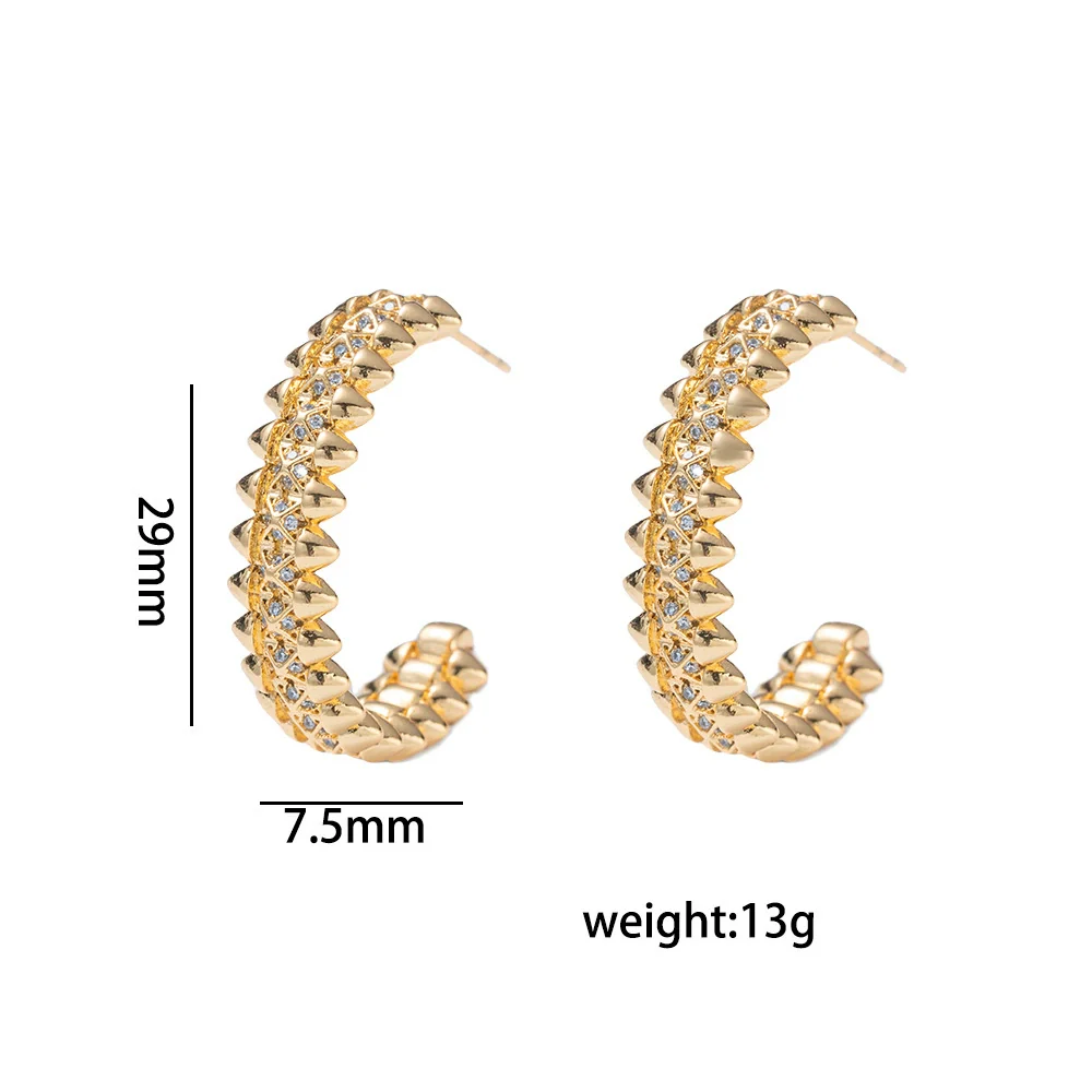 Wholesale Women's Jewelry Set Light Luxury Geometric Rhombus Style Electroplated Environmentally Friendly Copper Bracelet Ring Earrings Necklaces - Image 4