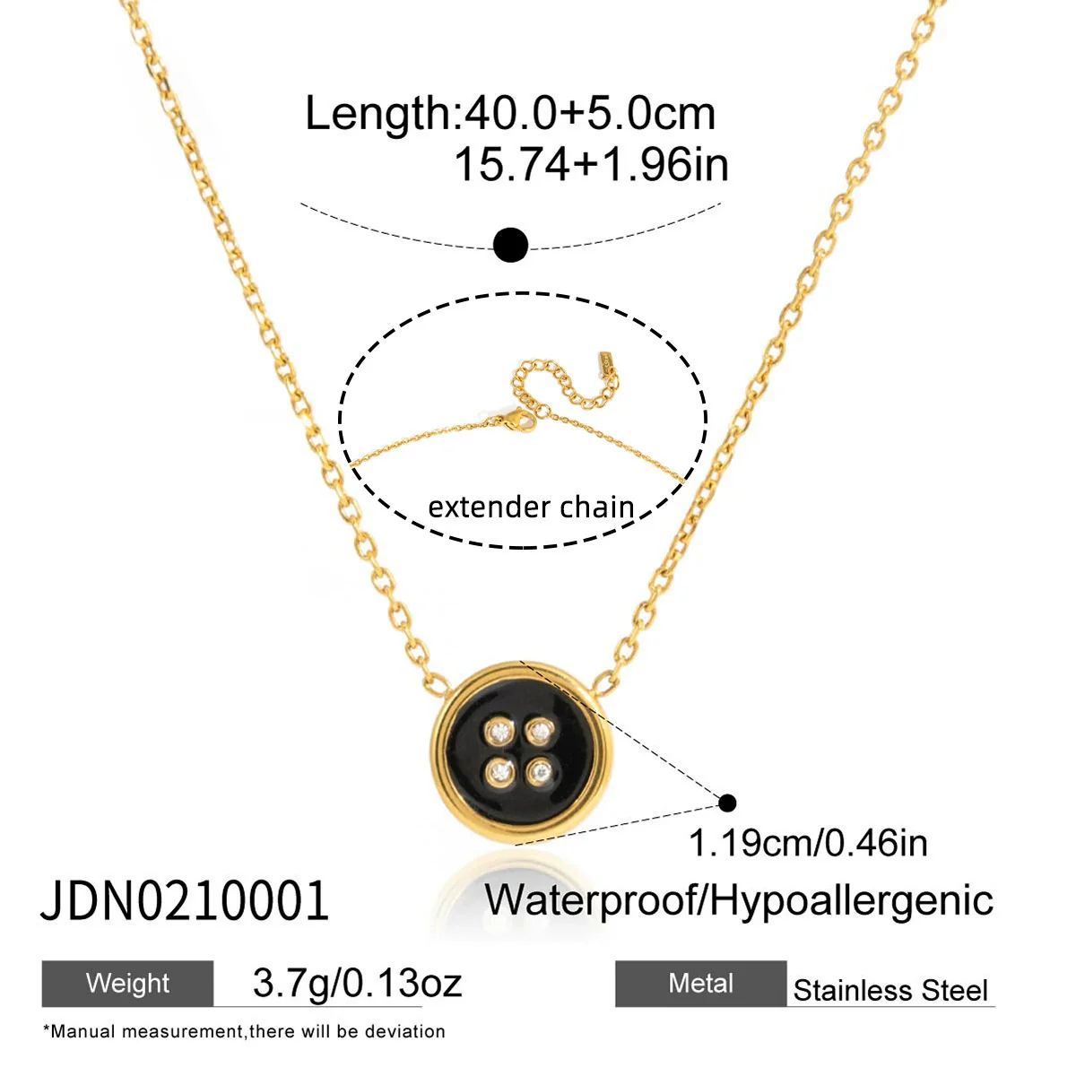 Wholesale Women's Jewelry Set Stainless Steel Titanium Steel Geometric Button Style Electroplated - Image 8