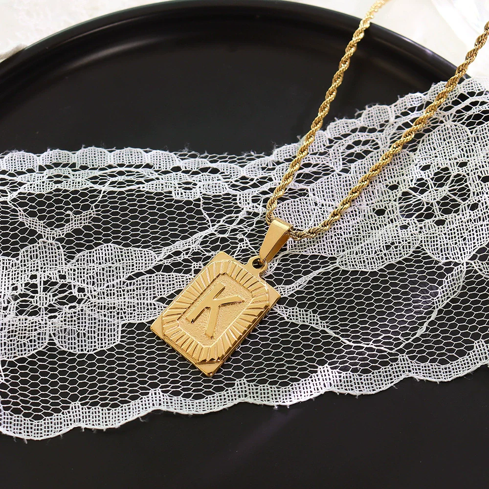 Wholesale Women's Jewelry 316L Stainless Steel Luxury Retro Necklace With Geometric Pattern And Electroplating Treatment - Image 16