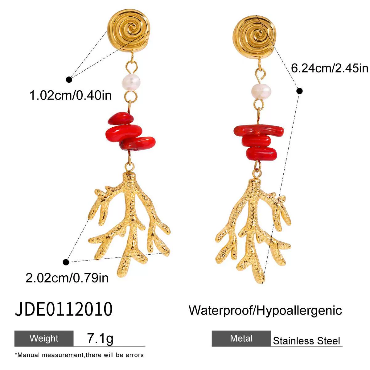 Wholesale Women's Jewelry Titanium Steel Stainless Steel Electroplated Plants Flowers Style Earrings And Necklaces - Image 7