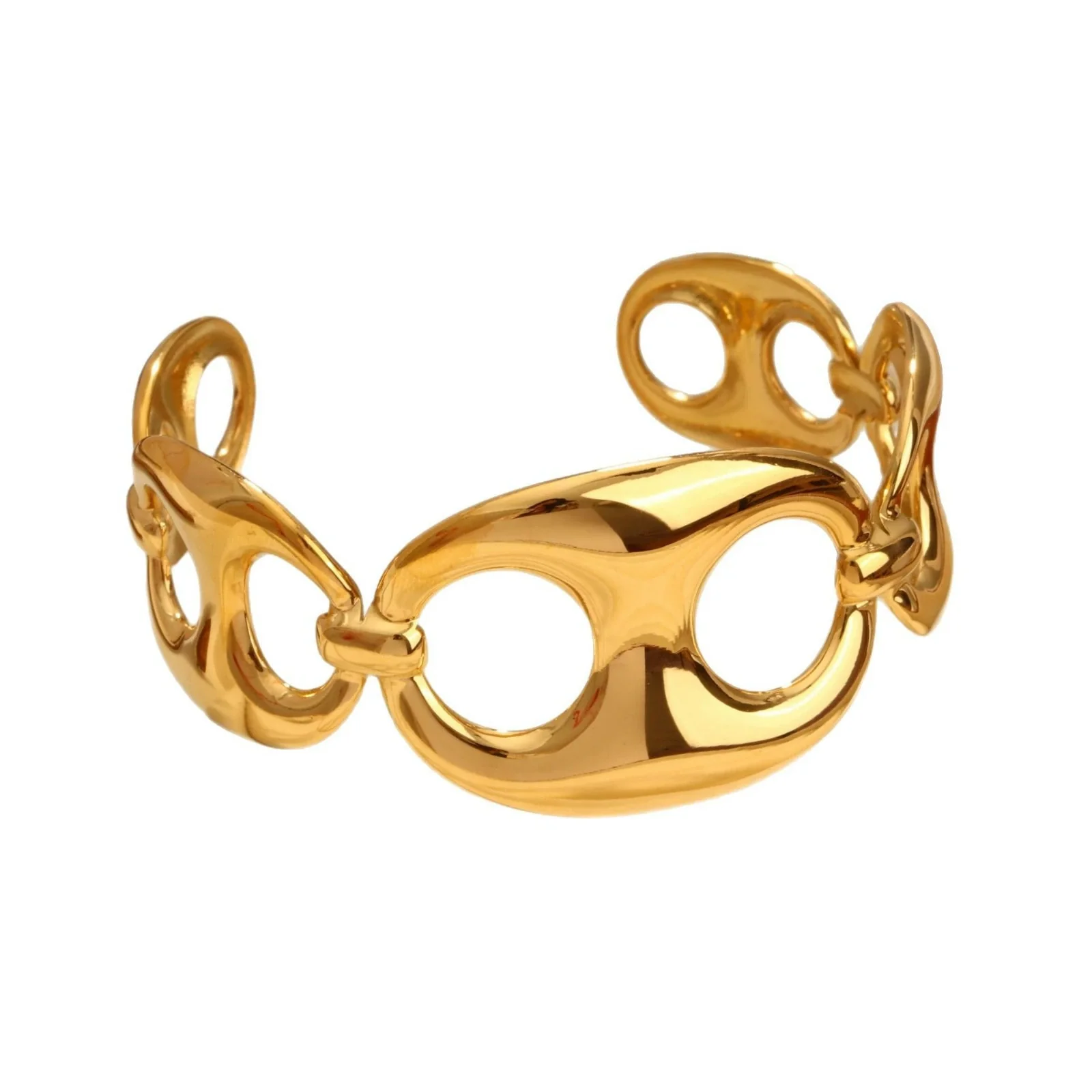 Wholesale Women's Jewelry Vintage Style Animal Pattern Stainless Steel Ring Bracelet Electroplated - Image 5