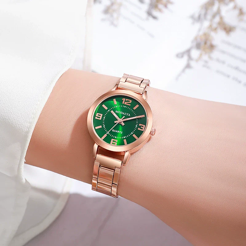 Wholesale Women's Leisure Alloy Case Steel Belt Quartz Watch With Round Dial And Ordinary Glass Mirror - Image 10