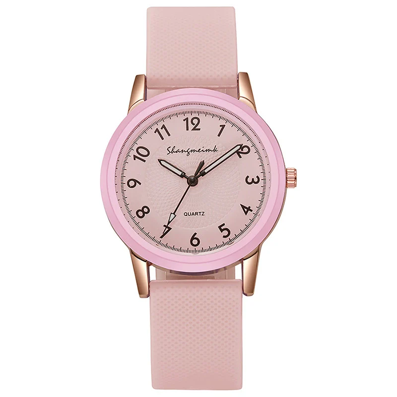 Wholesale Women's Leisure Quartz Watch With Alloy Case And Silicone Strap In Round Shape - Image 8
