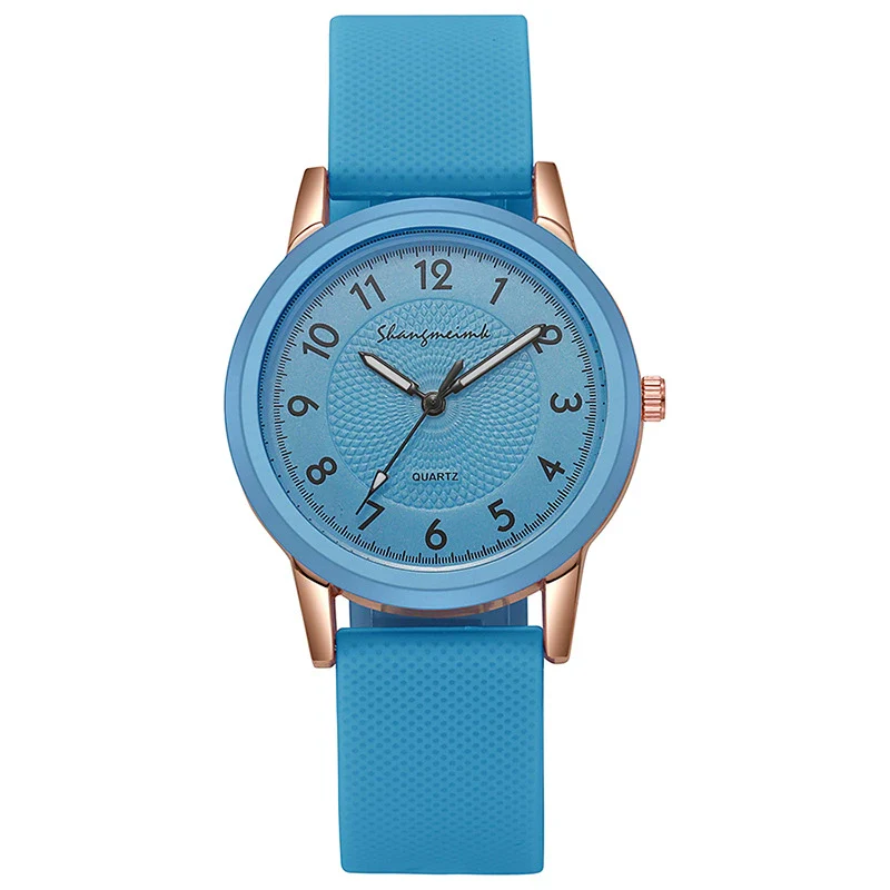 Wholesale Women's Leisure Quartz Watch With Alloy Case And Silicone Strap In Round Shape - Image 9
