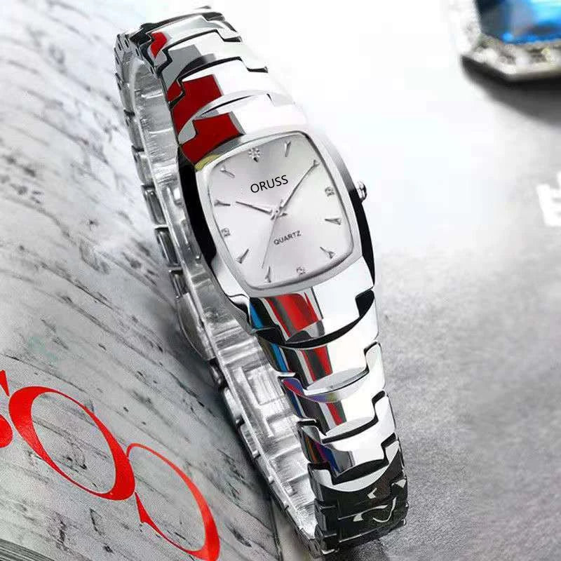 Wholesale Women's Leisure Tungsten Steel Color Round Dial Steel Strap Waterproof Watch - Image 11