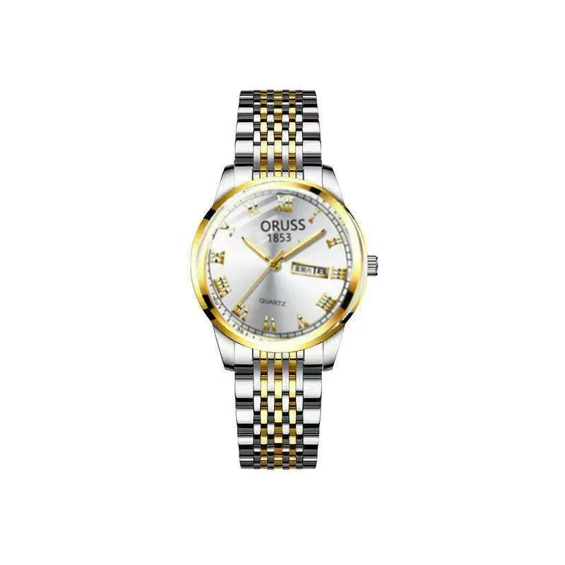 Wholesale Women's Leisure Tungsten Steel Color Round Dial Steel Strap Waterproof Watch - Image 13