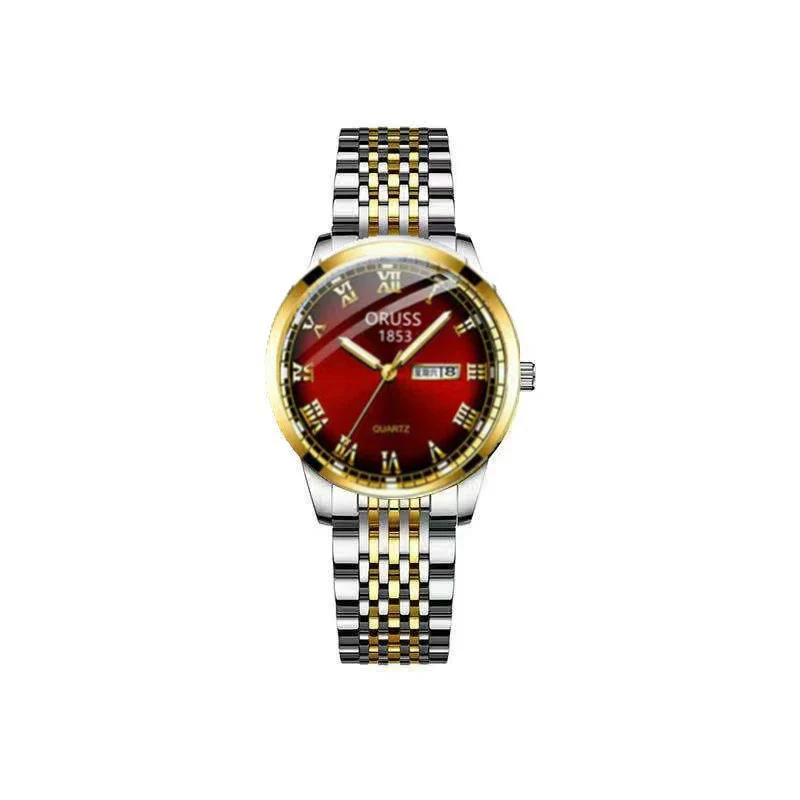 Wholesale Women's Leisure Tungsten Steel Color Round Dial Steel Strap Waterproof Watch - Image 16