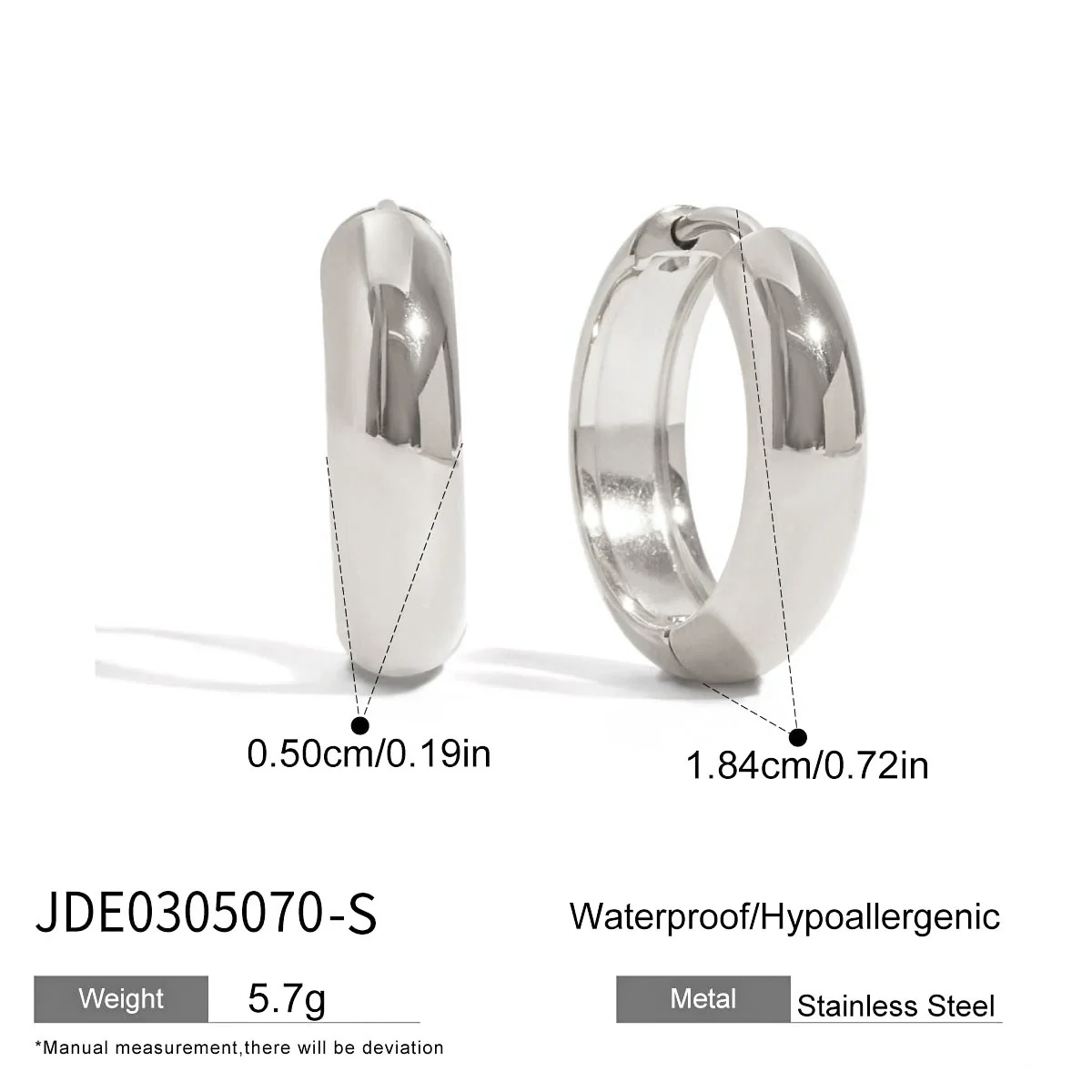 Wholesale Women's Light Luxury Geometric 18K Gold Electroplated Stainless Steel Earrings - Image 7