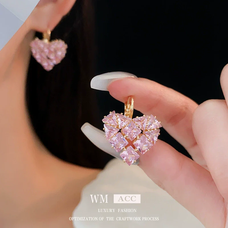 Wholesale Women's Light Luxury Geometric Copper Electroplated Earrings