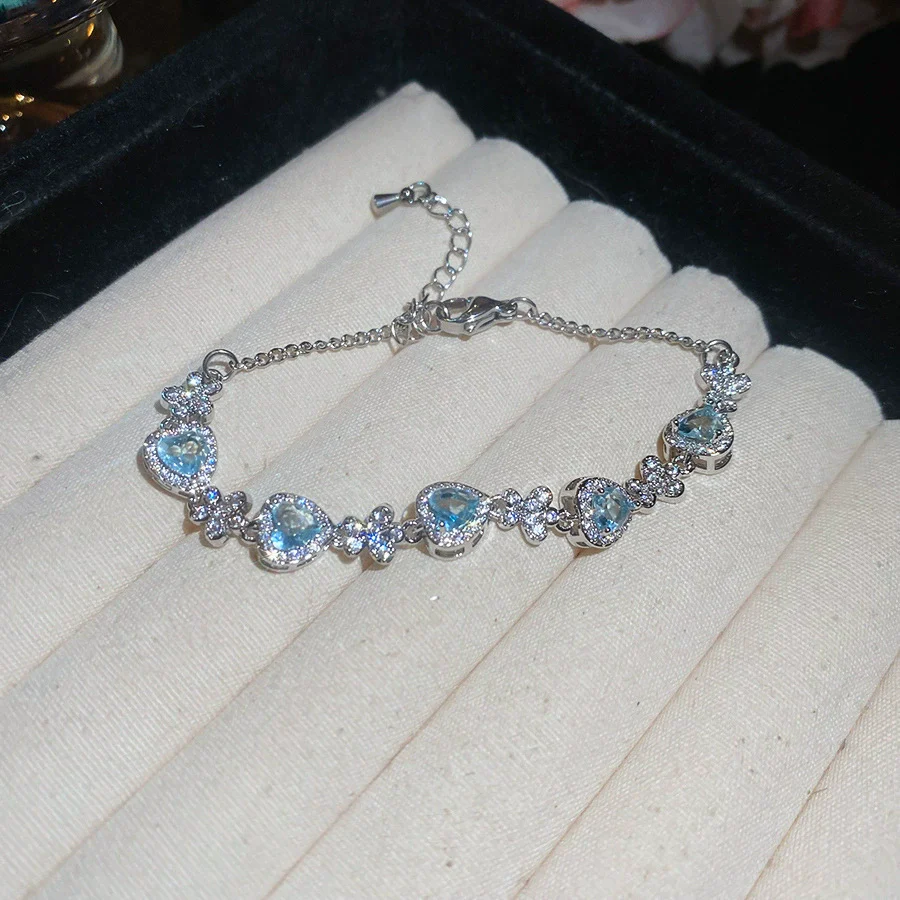 Wholesale Women's Light Luxury Geometric Copper Plastic Zircon Bracelet - Image 10