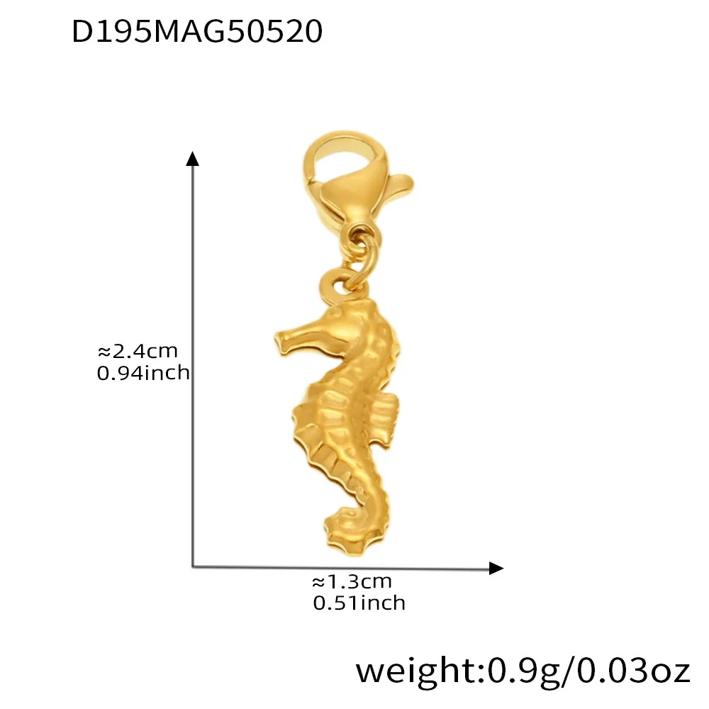Wholesale Women's Light Luxury Geometric Ferris Wheel Octopus Starfish Diy Necklace In Stainless Steel And Titanium Steel With Electroplating - Image 11