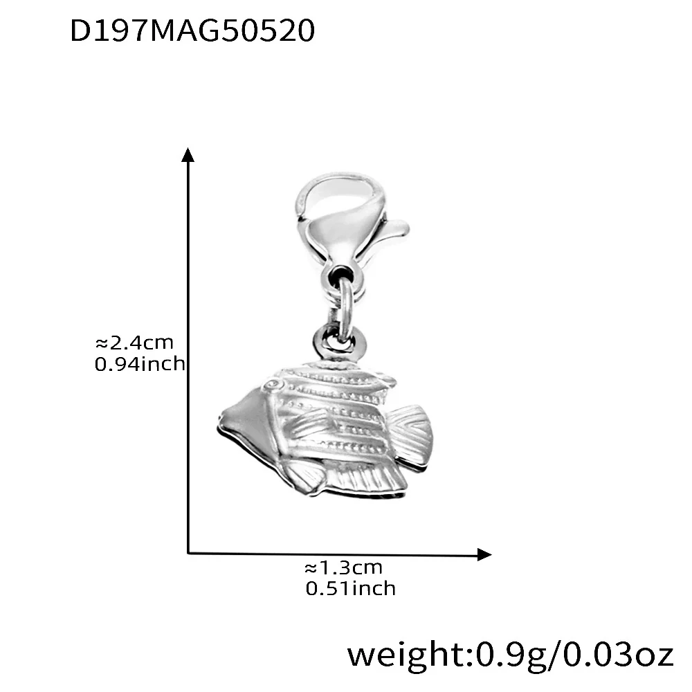 Wholesale Women's Light Luxury Geometric Ferris Wheel Octopus Starfish Diy Necklace In Stainless Steel And Titanium Steel With Electroplating - Image 14