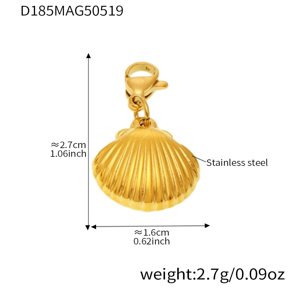 Wholesale Women's Light Luxury Geometric Ferris Wheel Octopus Starfish Diy Necklace In Stainless Steel And Titanium Steel With Electroplating - Image 9