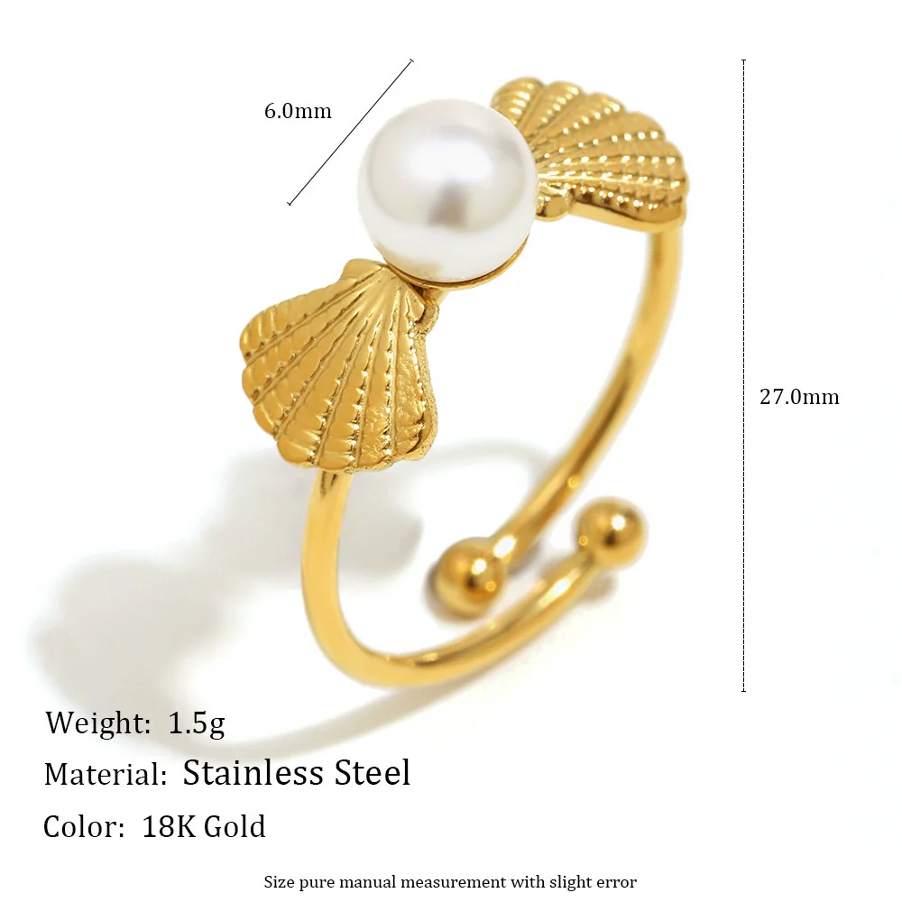 Wholesale Women's Light Luxury Geometric Stainless Steel Electroplated Open Ring Jewelry - Image 2