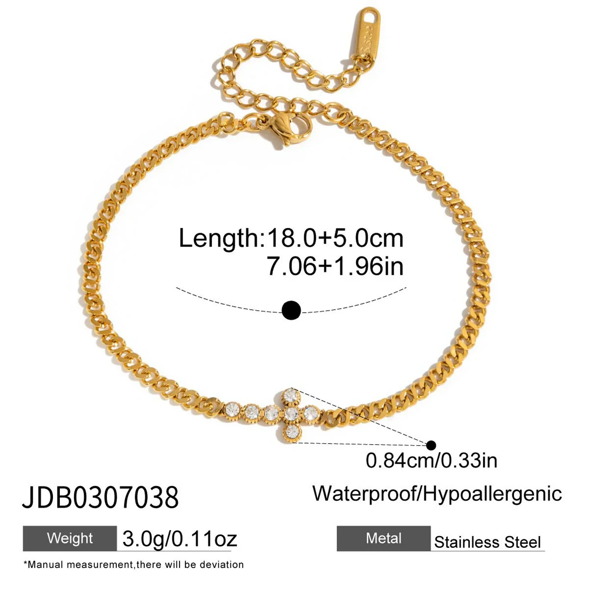 Wholesale Women's Light Luxury Stainless Steel Electroplated Bracelet With Star And Flower Patterns - Image 6