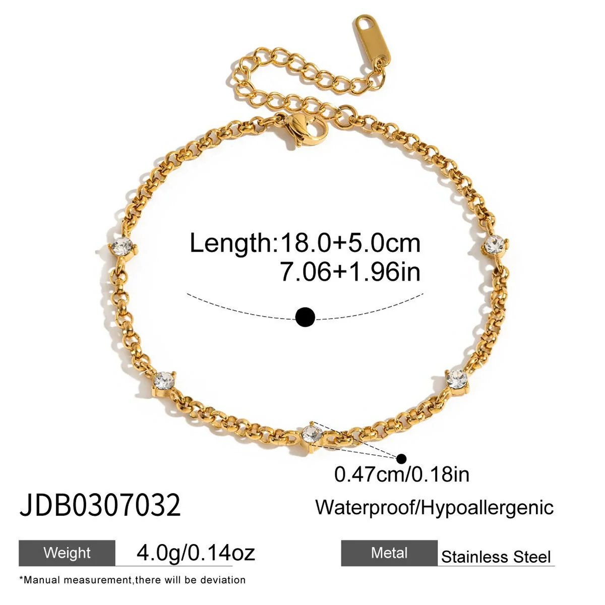 Wholesale Women's Light Luxury Stainless Steel Electroplated Bracelet With Star And Flower Patterns - Image 7