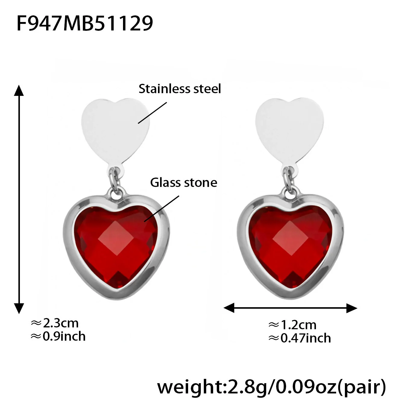 Wholesale Women's Light Luxury Style Stainless Steel Heart Plated 18K Gold Zircon Jewelry Set With Earrings And Necklace - Image 24