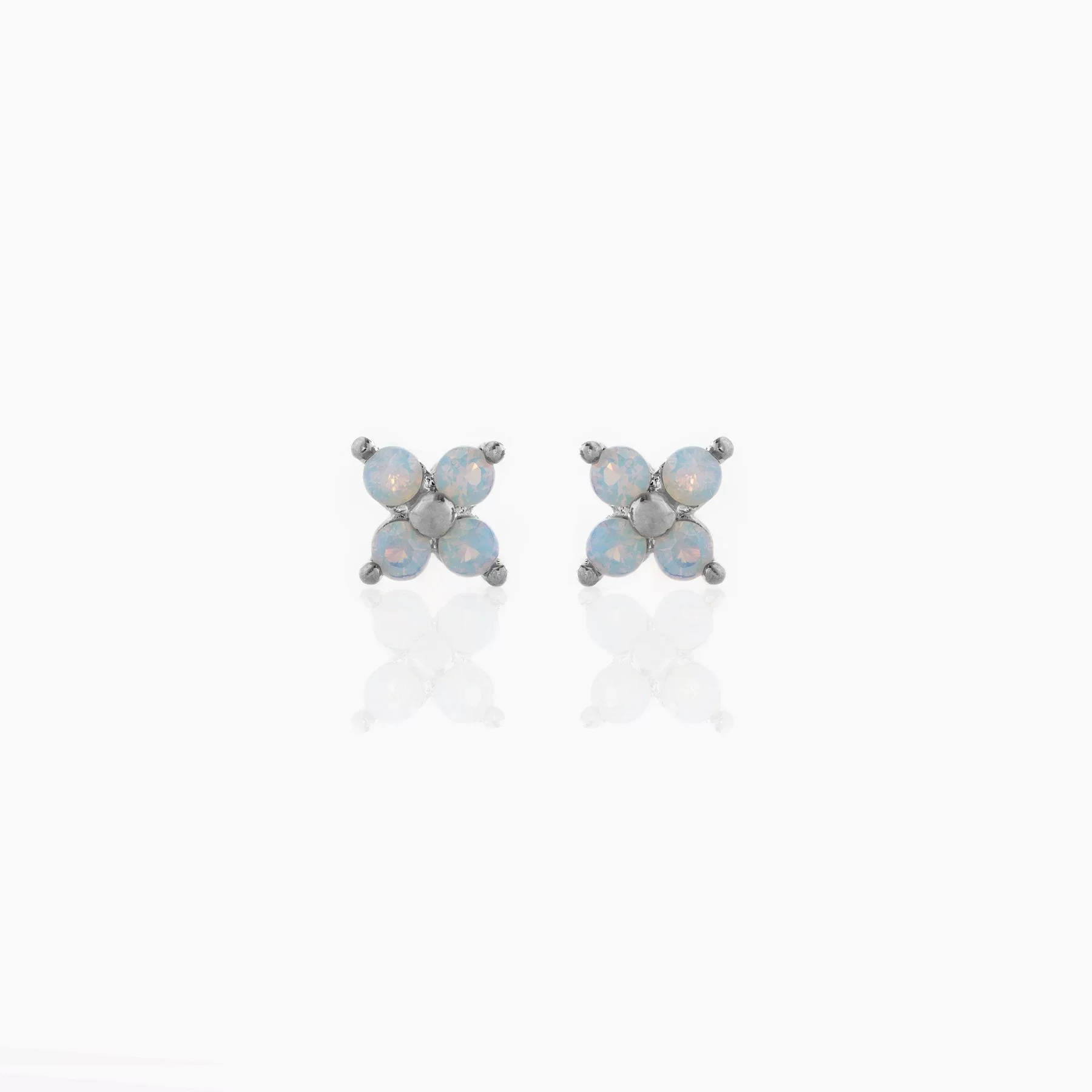 Wholesale Women's Lovely Flower Pattern Brass Earrings Plated With Real Gold And Set With Zircon - Image 8
