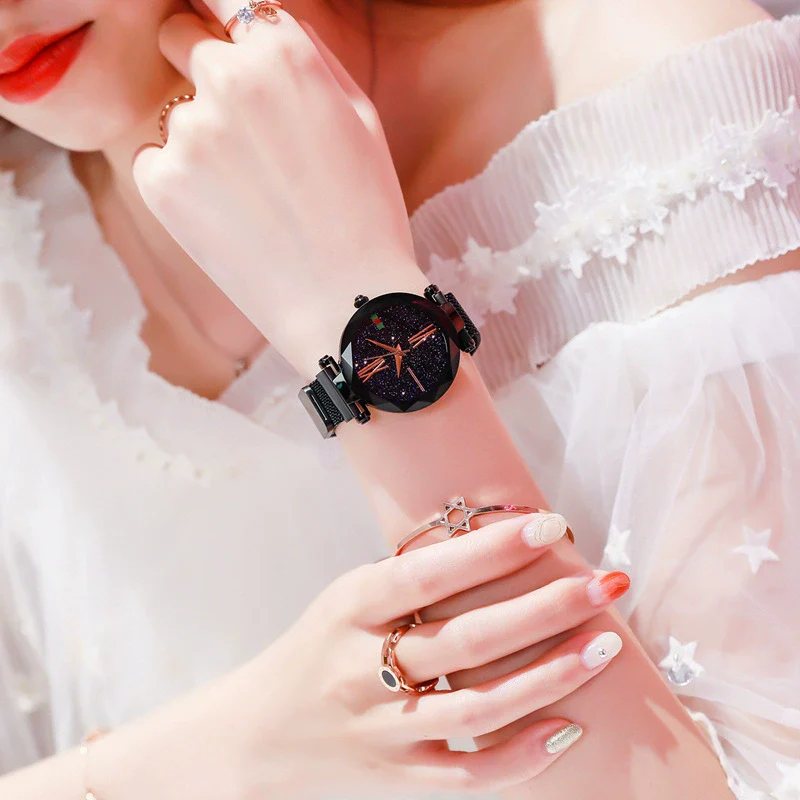 Wholesale Women's Magnet Watch Alloy Case Stainless Steel Strap Round Dial Leisure Style - Image 2