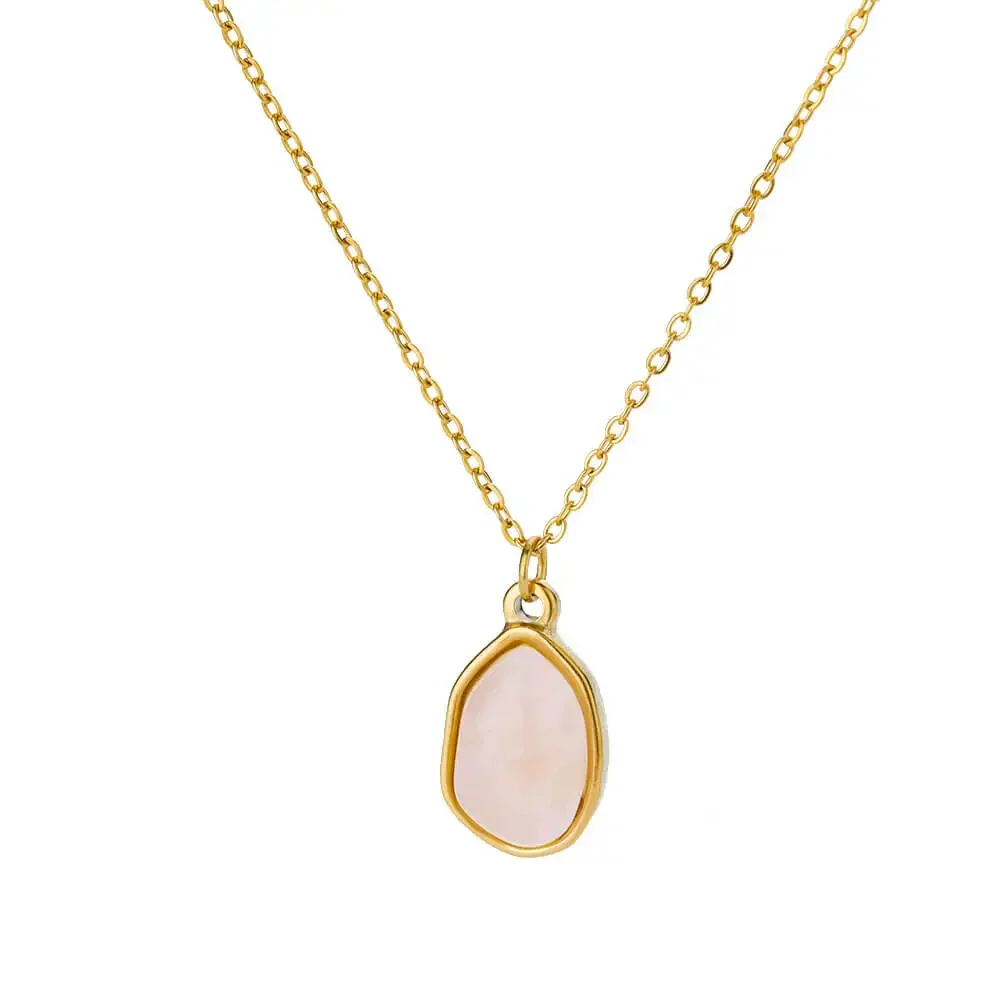 Wholesale Women's Medieval Style Gold Plated Geometric Oval Tiger Eye Pendant Necklace With Rope Chain - Image 9