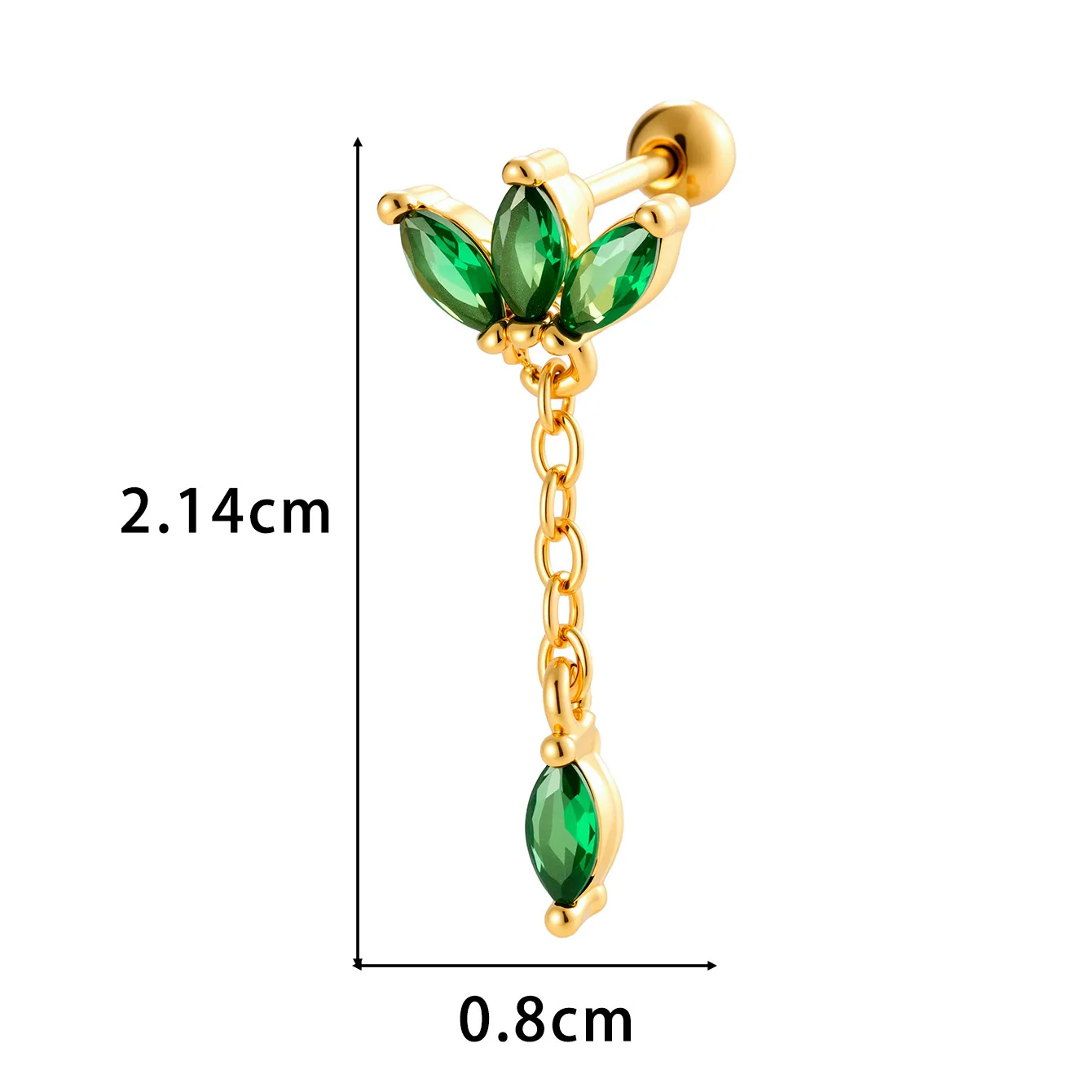 Wholesale Women's Metal Crown Tassel Zircon Ear Bone Nail Jewelry With Electroplating - Image 10