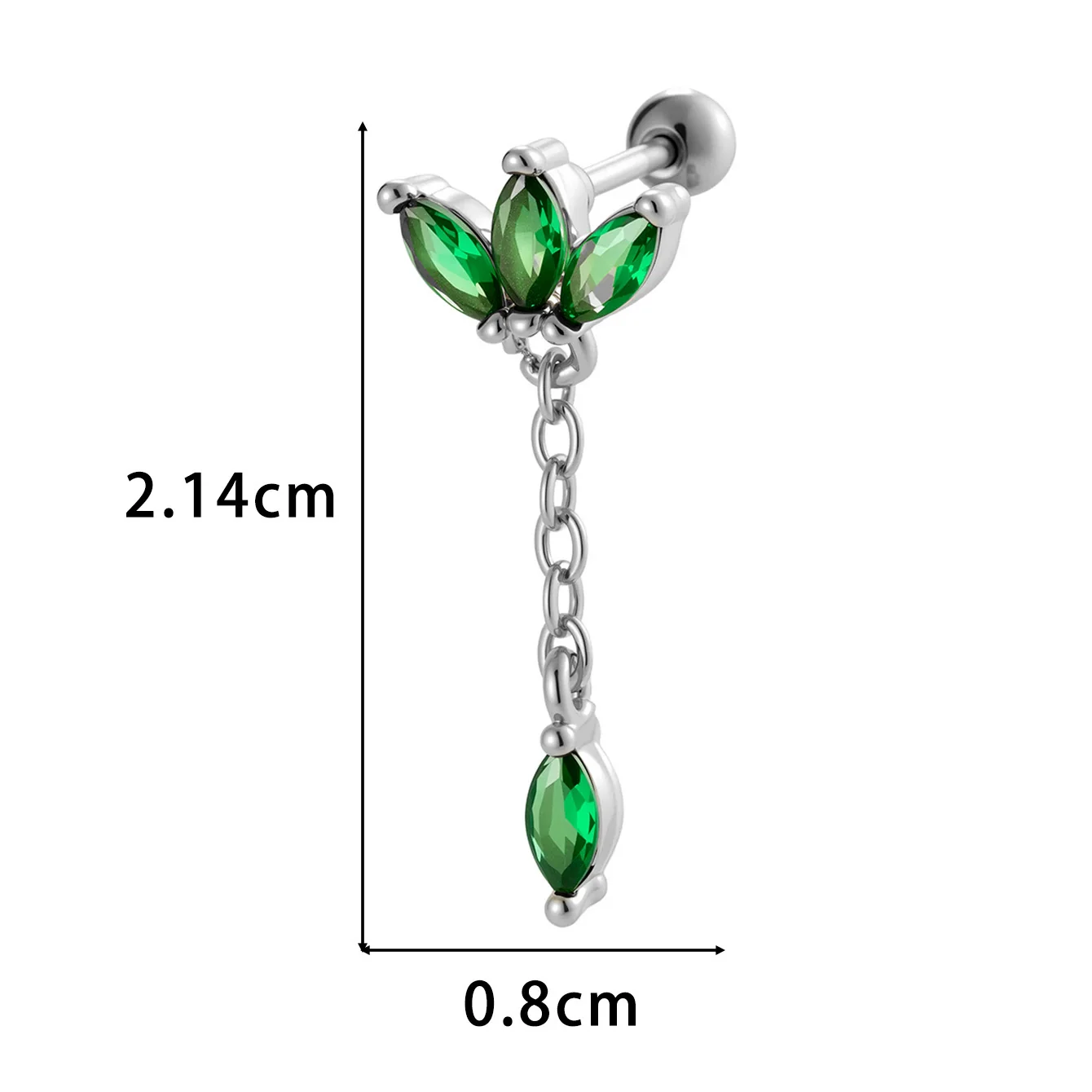 Wholesale Women's Metal Crown Tassel Zircon Ear Bone Nail Jewelry With Electroplating - Image 11