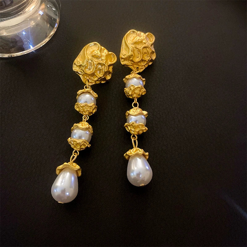Wholesale Women's Midancient Vintage Jewelry Medieval Style Alloy 925 Silver Geometric Drop Shape Earrings Set With Diamonds - Image 44