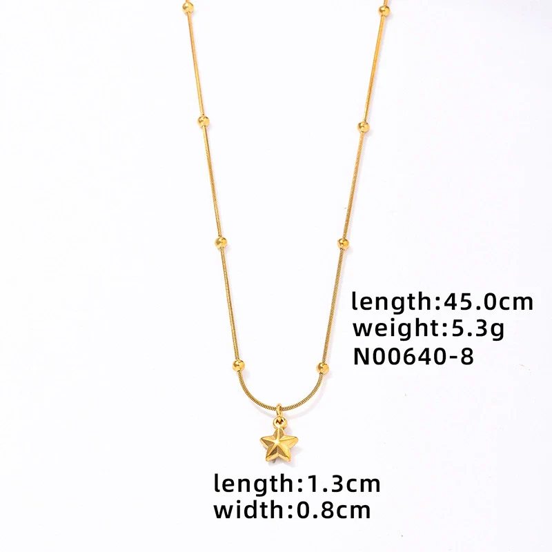 Wholesale Women's Mini Heart Shaped Pendant Clavicle Necklace Copper Titanium Steel Electroplated Niche Design - Image 10