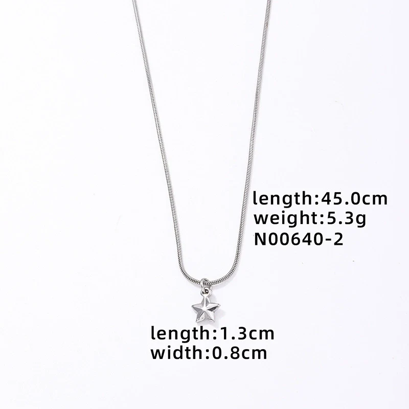 Wholesale Women's Mini Heart Shaped Pendant Clavicle Necklace Copper Titanium Steel Electroplated Niche Design - Image 6