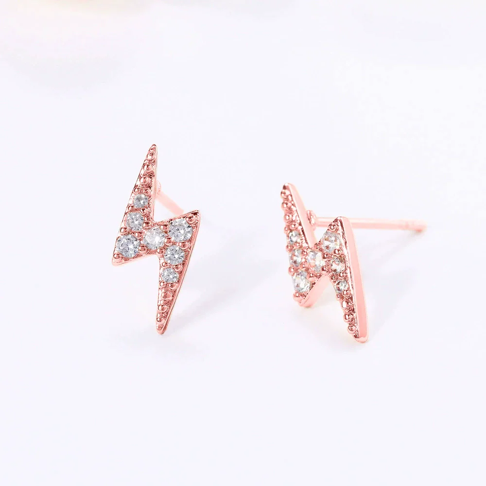 Wholesale Women's Mini Lightning Zircon Earrings Copper Animal Zodiac Style - Image 3