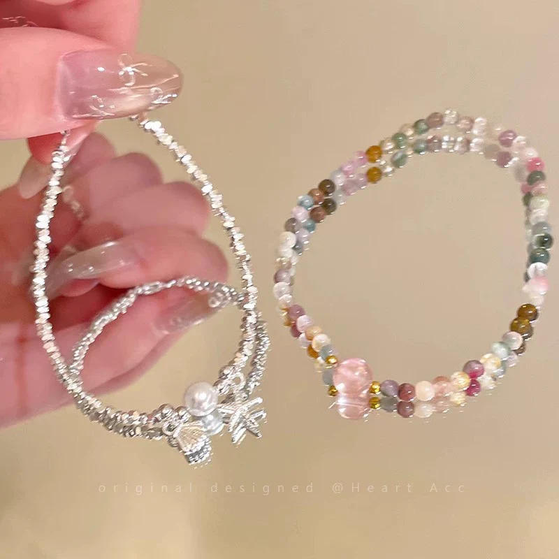 Wholesale Women's Minimalist Copper Star Pattern Electroplated Beaded Bracelet With Starfish And Shell - Image 4