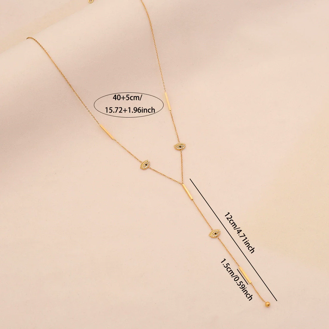 Wholesale Women's Minimalist Star Shape Stainless Steel Electroplated O Word Chain Clavicle Necklace - Image 9
