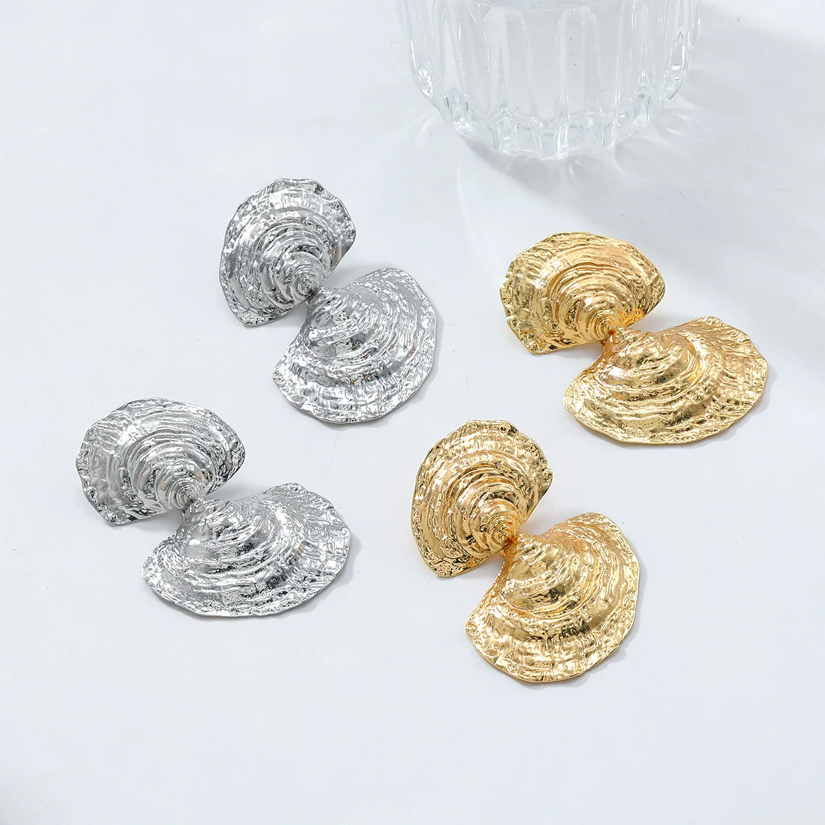 Wholesale Women's Multilayer Geometric Zinc Alloy Earrings With Electroplating Fashion Style - Image 3