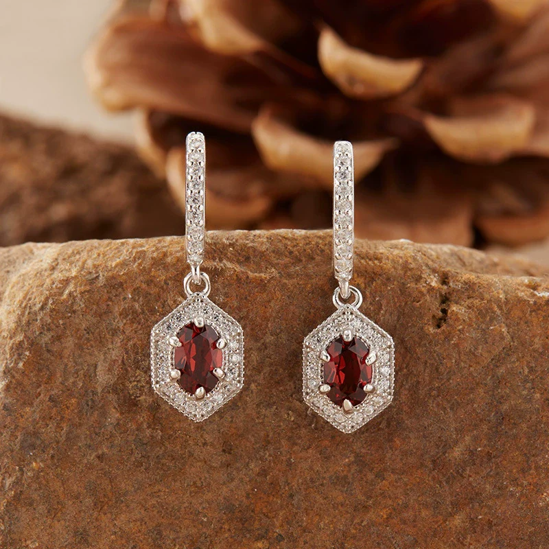 Wholesale Women's Natural Yellow Crystal Amethyst Necklace Set With S925 Sterling Silver Geometric Style - Image 17