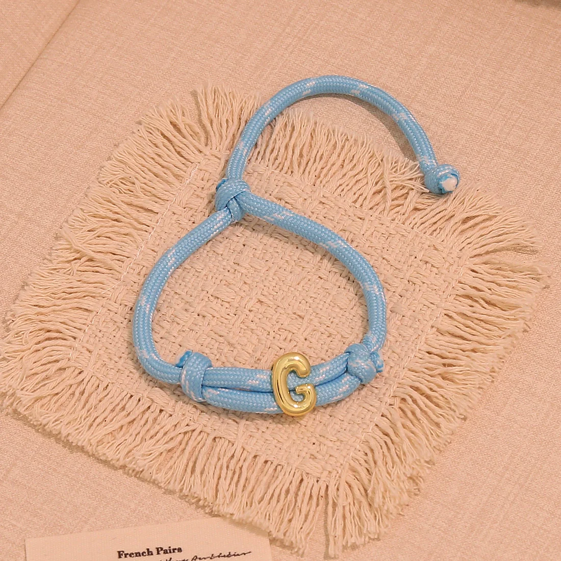 Wholesale Women's Personality Letter Number Text Real Gold Plated Environmentally Friendly Goldplated Copper Braided Bracelet Hand Jewelry - Image 11