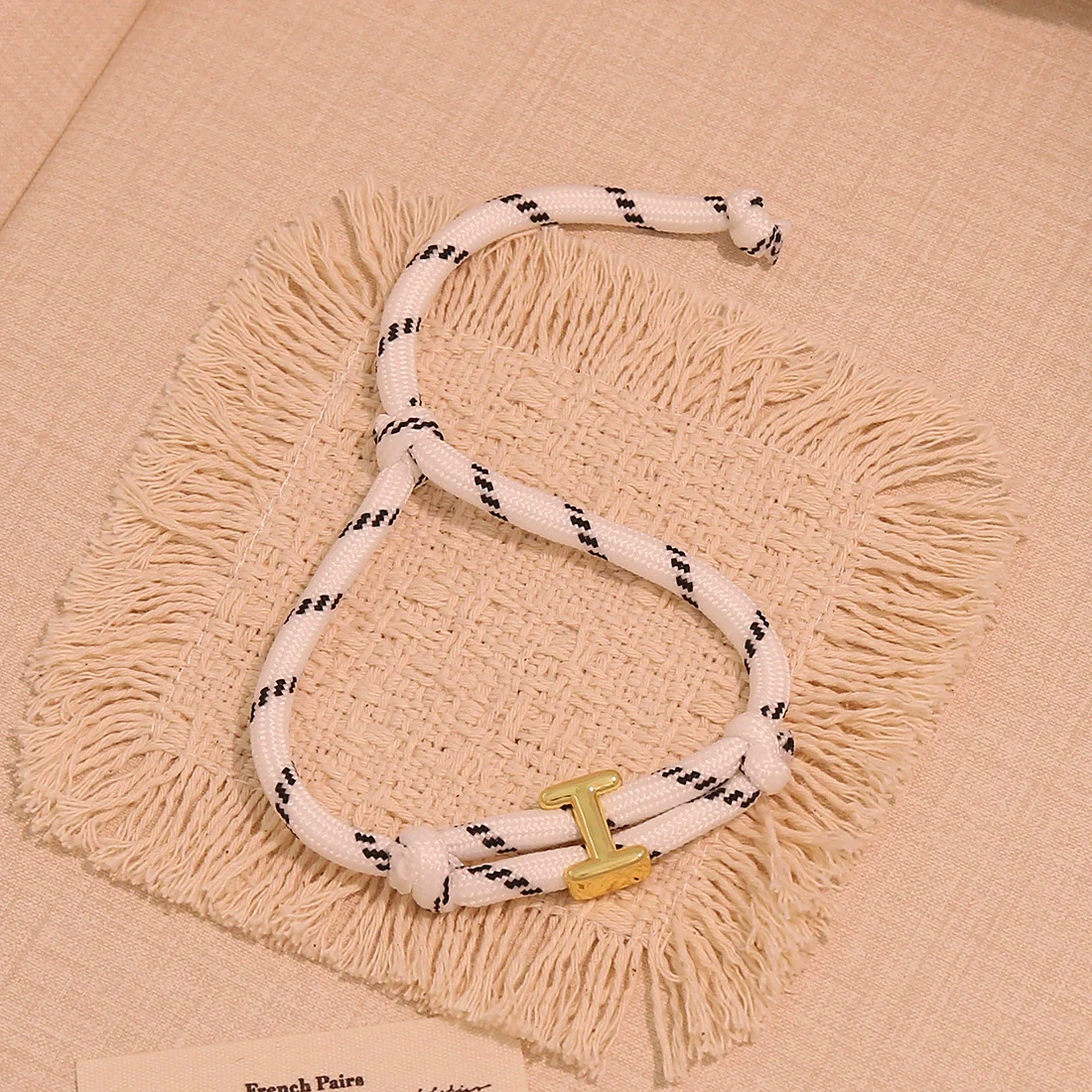 Wholesale Women's Personality Letter Number Text Real Gold Plated Environmentally Friendly Goldplated Copper Braided Bracelet Hand Jewelry - Image 13