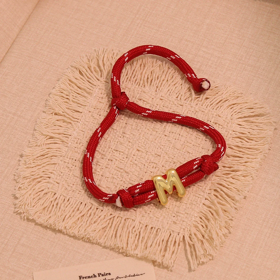 Wholesale Women's Personality Letter Number Text Real Gold Plated Environmentally Friendly Goldplated Copper Braided Bracelet Hand Jewelry - Image 17