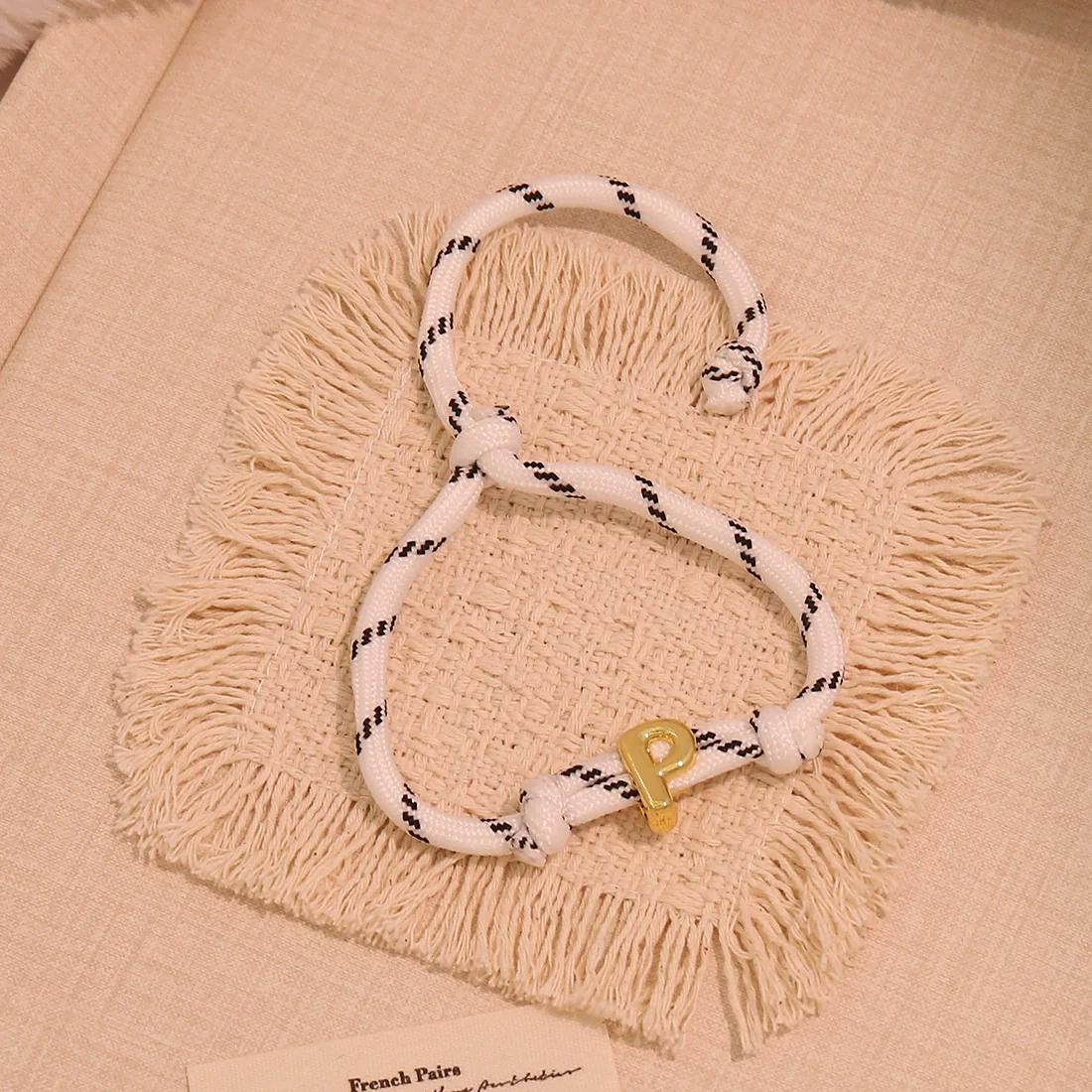 Wholesale Women's Personality Letter Number Text Real Gold Plated Environmentally Friendly Goldplated Copper Braided Bracelet Hand Jewelry - Image 20